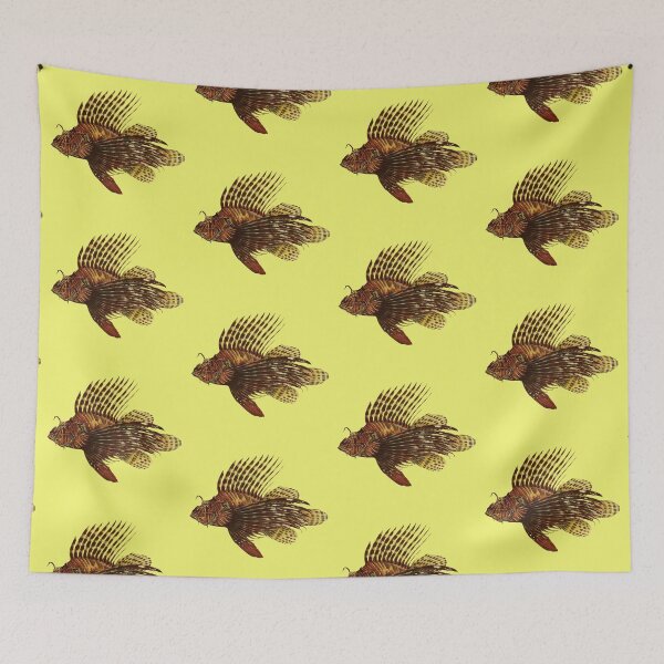 Item preview, Antique Coral Reef Lionfish  designed and sold by IrisAndIvy.