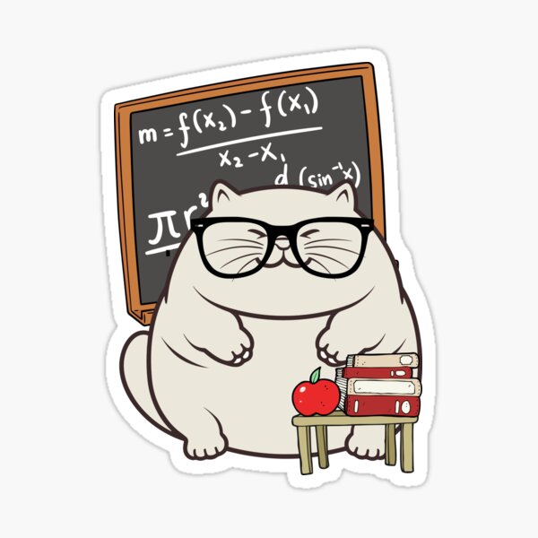 Item preview, Funny fat cat is teaching designed and sold by Pet Station.
