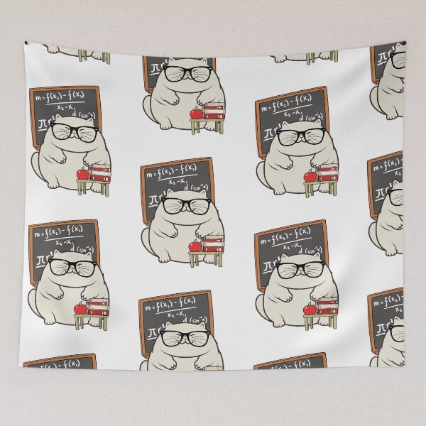 Item preview, Funny fat cat is teaching designed and sold by Pet Station.