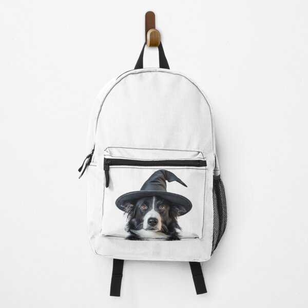 Item preview, Border Collie Dog Wearing Halloween Witch Hat designed and sold by LazyOwlStore.