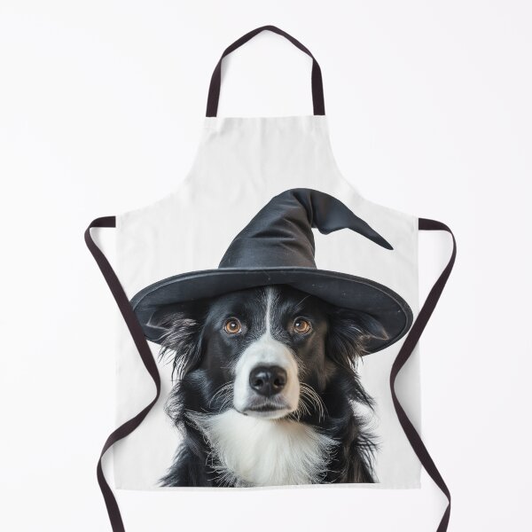 Item preview, Border Collie Dog Wearing Halloween Witch Hat designed and sold by LazyOwlStore.