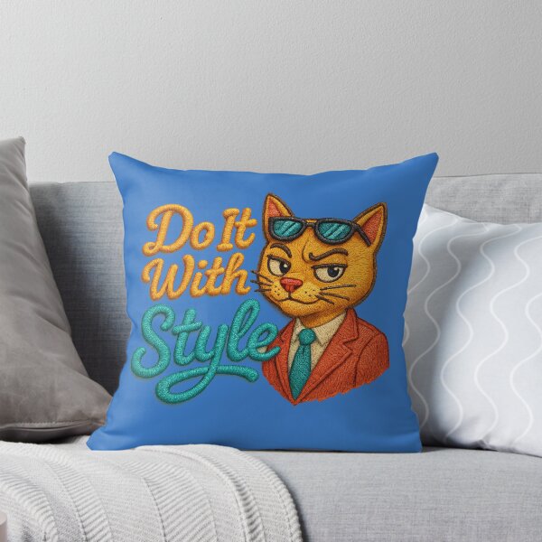 Item preview, Funny cat saying: “Do It With Style” designed and sold by Girih.