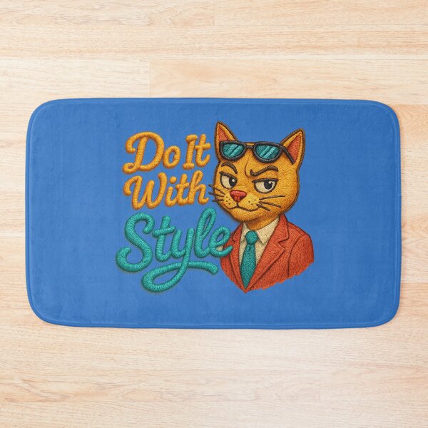 Item preview, Funny cat saying: “Do It With Style” designed and sold by Girih.
