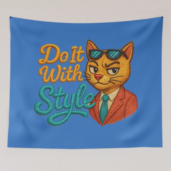 Item preview, Funny cat saying: “Do It With Style” designed and sold by Girih.