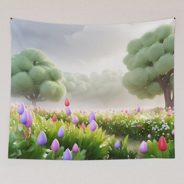 Item preview, Serenity of Rainfall Over Blooming Flowers 14 designed and sold by Tom-Johnson.