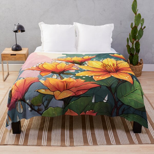 Item preview, Serenity of Rainfall Over Blooming Flowers 15 designed and sold by Tom-Johnson.