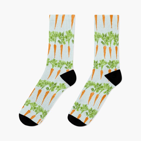 Item preview, Rows of Bright Orange Carrots - Hand Painted Watercolor designed and sold by GenAumonier.