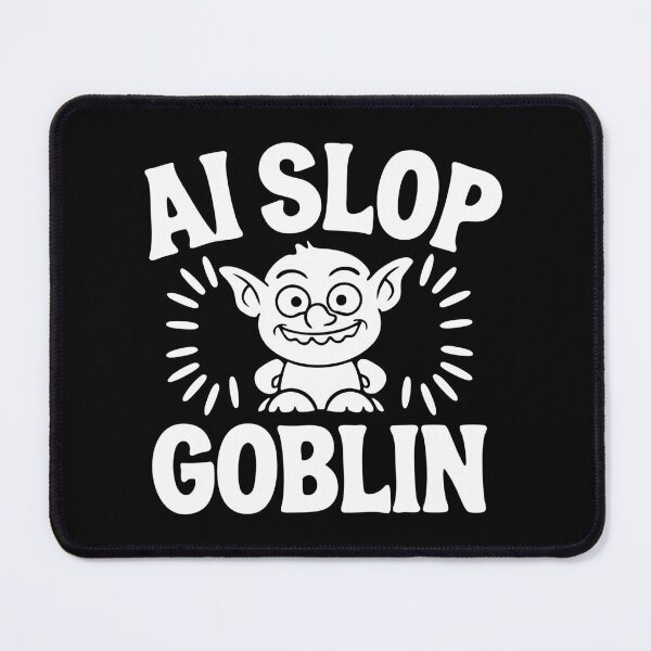 Item preview, Ironic AI Slop Goblin Meme Cartoon Design Anti Generative Art designed and sold by w1ckerman.