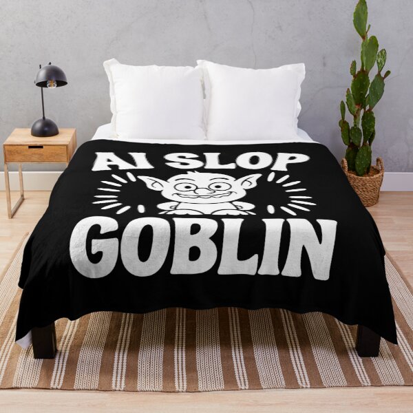 Item preview, Ironic AI Slop Goblin Meme Cartoon Design Anti Generative Art designed and sold by w1ckerman.
