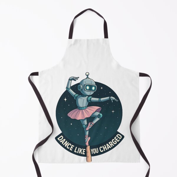 Item preview, Tiny Dancer 3000 | Cute Robot Ballerina Sticker – Circle Sci-Fi Ballet Mashup designed and sold by WAUZ.