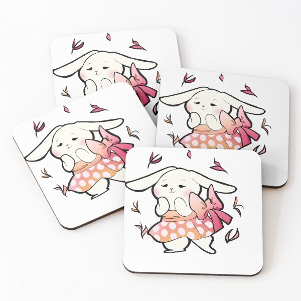 Item preview, coquette illustrated bunny designed and sold by Yasnovita.