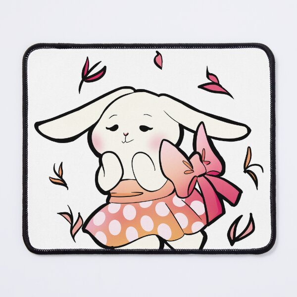 Item preview, coquette illustrated bunny designed and sold by Yasnovita.
