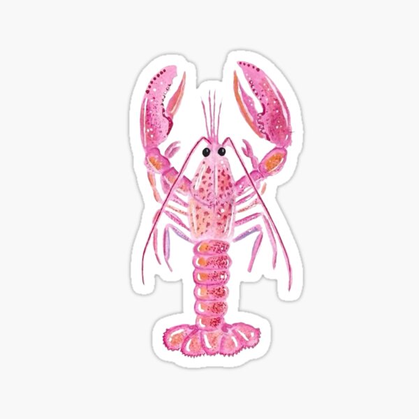 Pink Lobster Sticker