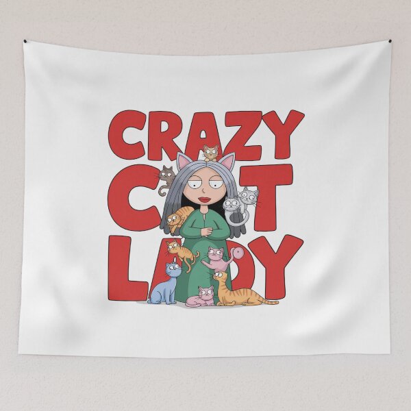 Item preview, Certified Crazy Cat Lady, Herding Cats Since Forever, funnyfits70, Humor, Funny, retro, vintages, funny quotes, animal humor, designed and sold by FunnyFits70.