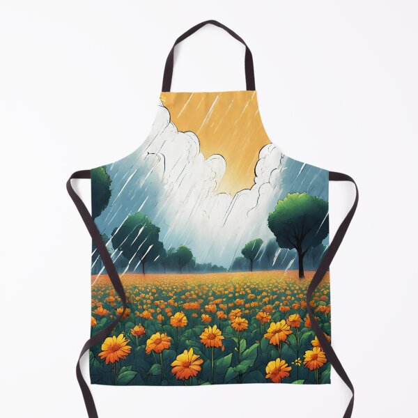 Item preview, Serenity of Rainfall Over Blooming Flowers 18 designed and sold by Tom-Johnson.