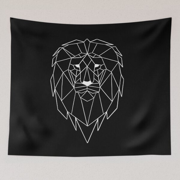 Item preview, Geometric Lion Head – Bold Minimalist Line Art Animal Design designed and sold by CreationbyNiki.