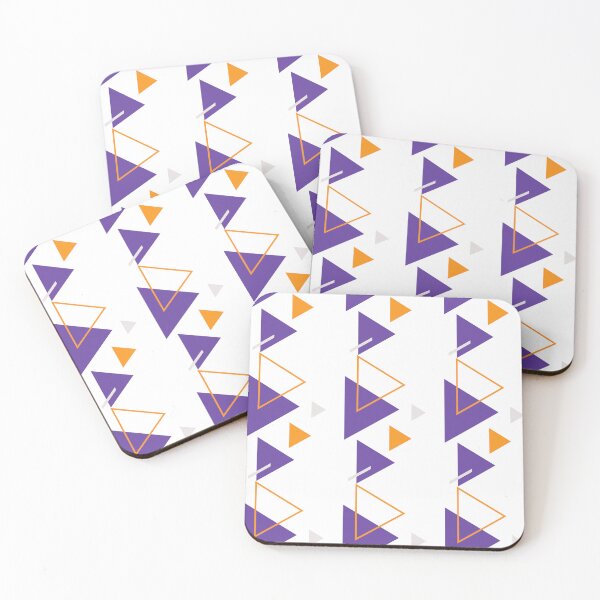 Item preview, Geometric Shapes in Violet and Orange designed and sold by HanaiPrint.