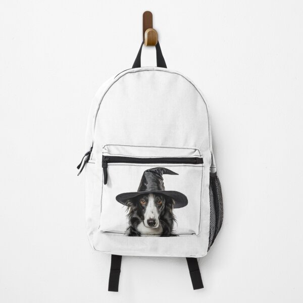 Item preview, Borzoi Dog Wearing Halloween Witch Hat designed and sold by LazyOwlStore.