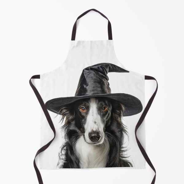 Item preview, Borzoi Dog Wearing Halloween Witch Hat designed and sold by LazyOwlStore.
