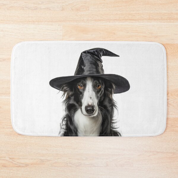 Item preview, Borzoi Dog Wearing Halloween Witch Hat designed and sold by LazyOwlStore.