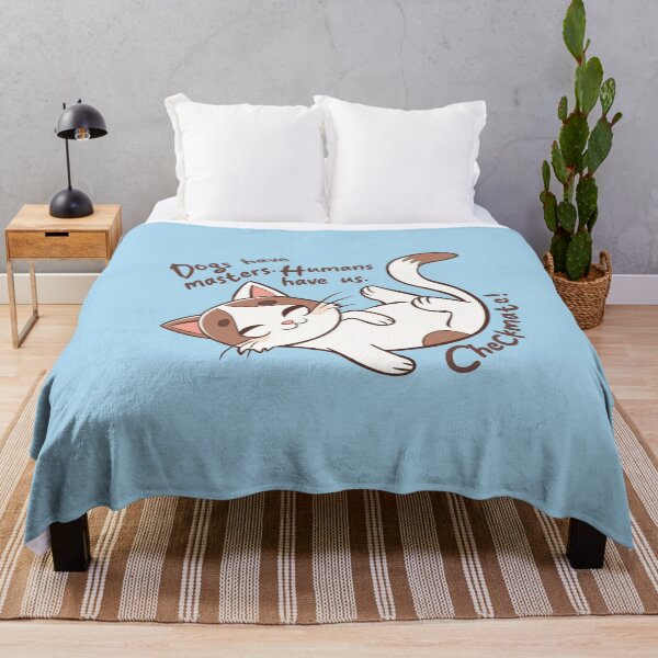 Item preview, Dogs have masters. Humans have us. Checkmate! The happy cat! designed and sold by knappidesign.