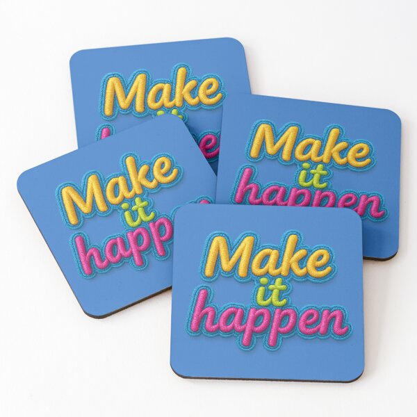 Item preview, Make it happen: Motivational quote designed and sold by Girih.