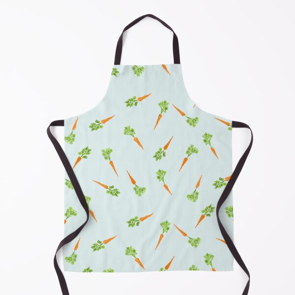 Item preview, Scattered Orange Carrots on Light Blue Hand Painted Watercolor designed and sold by GenAumonier.