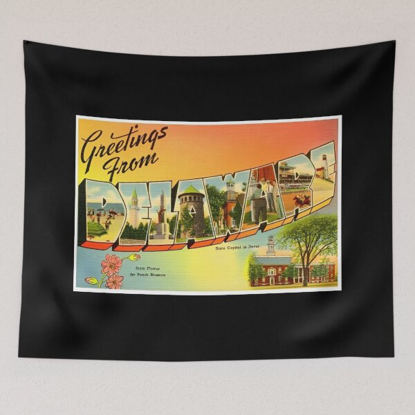 Item preview, Greetings From Delaware Retro Souvenir designed and sold by DankThreads.