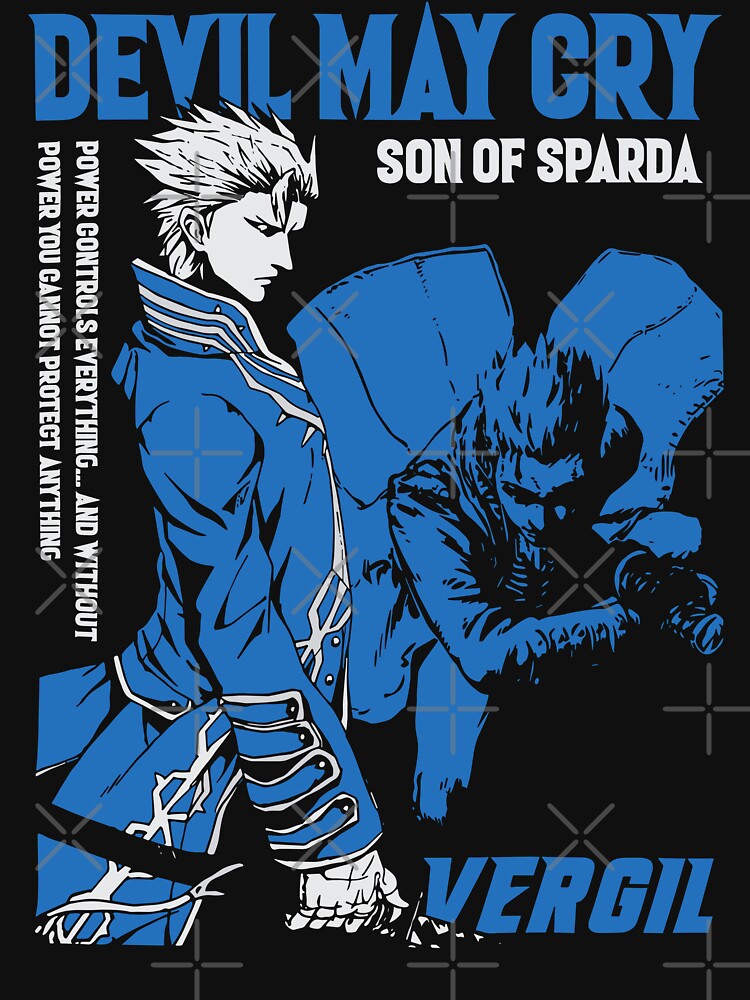 Thumbnail 7 of 7, Essential T-Shirt, Devil May Cry Vergil designed and sold by malachi12c.