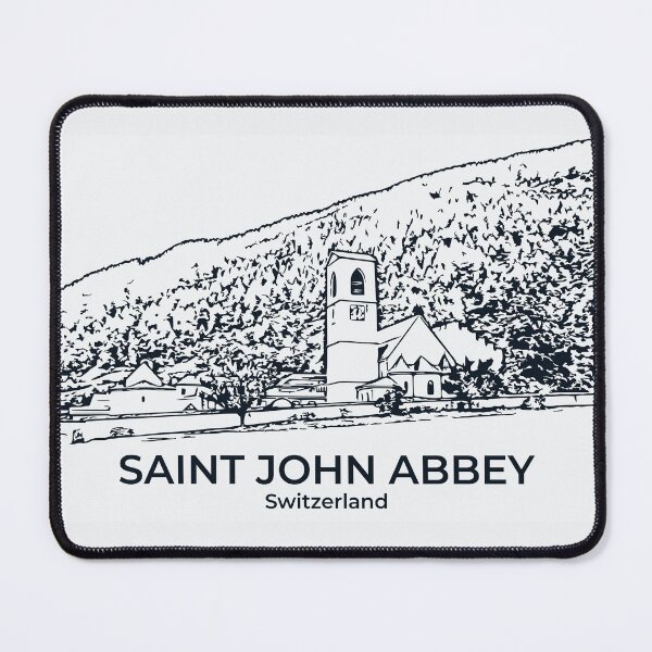 Artikelvorschau, Abtei St. Johann - Schweiz entworfen und verkauft von Lakeric Cityscapes.