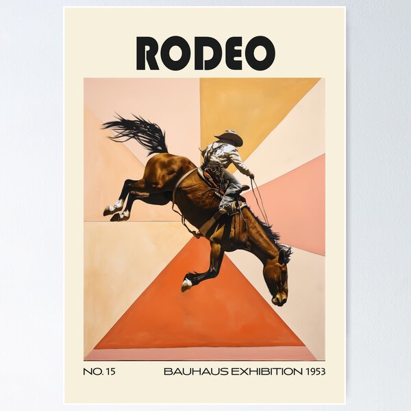 Item preview, Rodeo Cowboy Bucking Bronco Mid Century designed and sold by MidCenturyStore.
