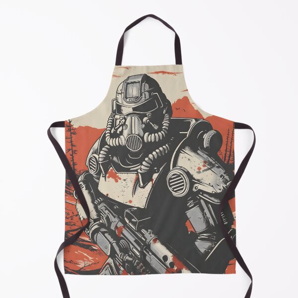 Item preview, Wasteland Warrior Silhouette – Post-Apocalyptic Sci-Fi Design T60 Armor designed and sold by Art Happens.