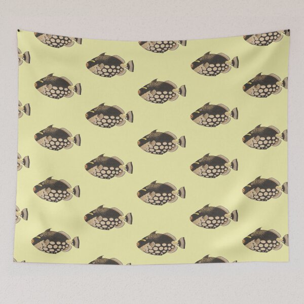 Item preview, Spotted Clown Triggerfish Art designed and sold by IrisAndIvy.