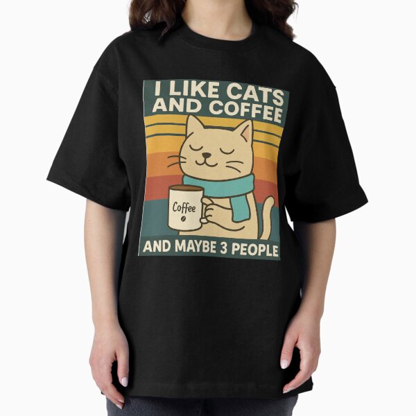 Item preview, Cats, Coffee, and Maybe 3 People – Funny Cat Design designed and sold by Gatos.  Galáticos.
