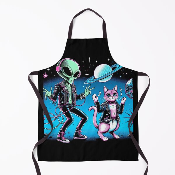 Item preview, Cute alien and catt punk music loving designed and sold by Dogandesighn.
