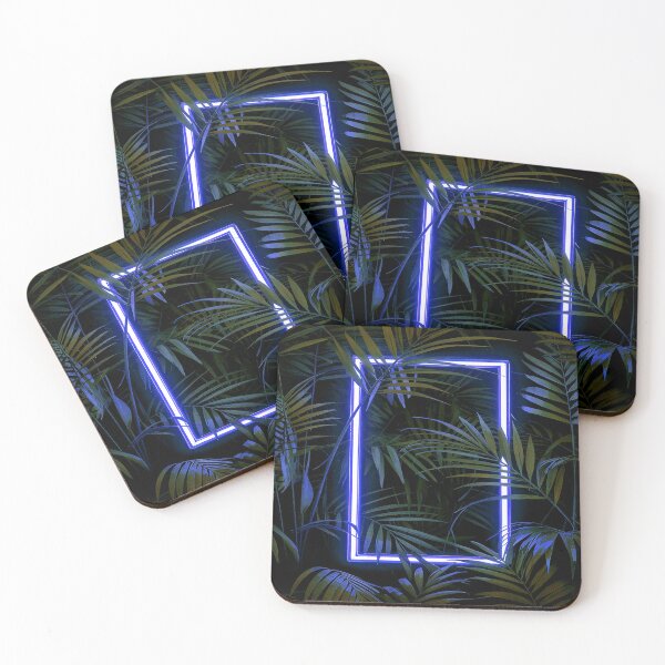 Item preview, Illuminated Tropical Haven - Blue designed and sold by Exodoi.