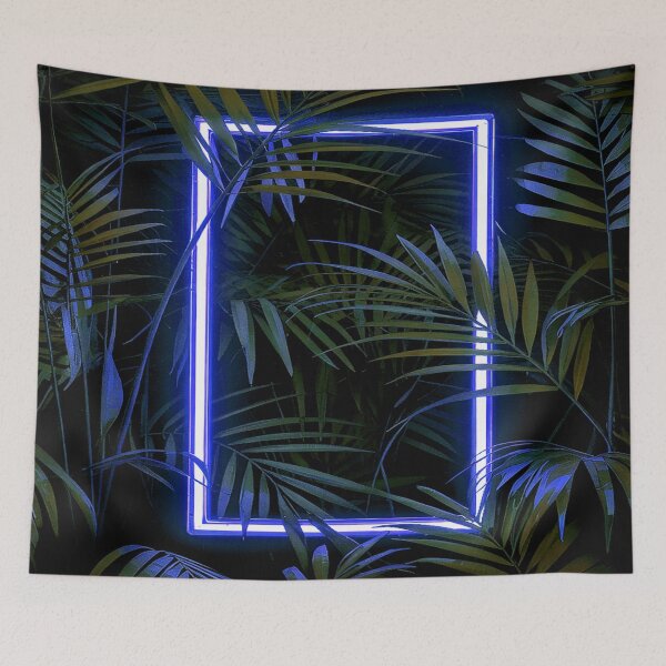 Item preview, Illuminated Tropical Haven - Blue designed and sold by Exodoi.