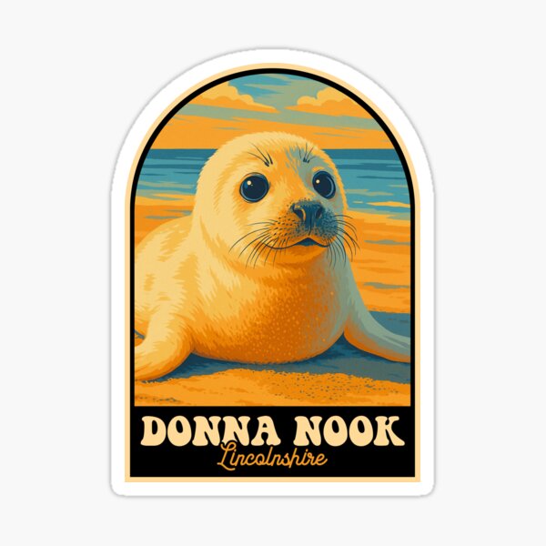 Item preview, Donna Nook Seal Pup Lincolnshire Vintage Wildlife Design designed and sold by JackCurtis1991.