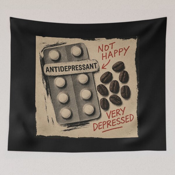 Item preview, Antidepressants & Coffee designed and sold by MindsInBloom.