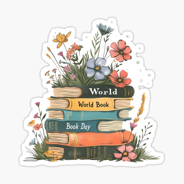 Item preview, FLOWERS GROWING FROM BOOK COOL CUTE DEIGN designed and sold by Rofandeda.