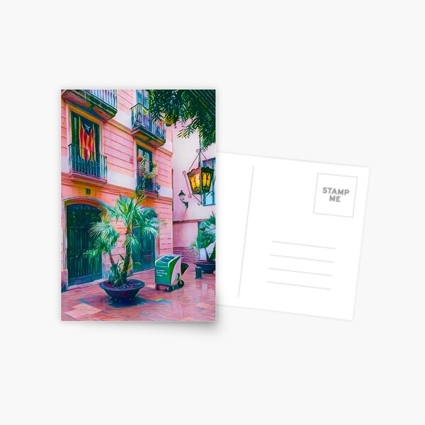 Item preview, Street corner in Barcelona designed and sold by MiKaBerlin.