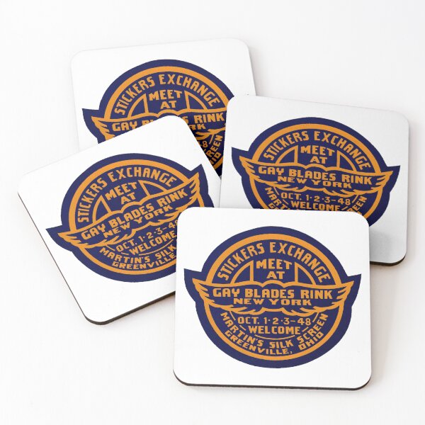 Item preview, Gay Blades New York City New York Roller Skating Rink Sticker Decal Label Design 5 designed and sold by tislord.