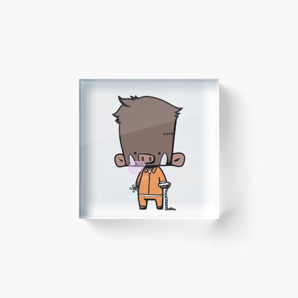 Item preview, Prisoner Orange Jumpsuit Flower Bubblegum Handcuff Wild Boar designed and sold by Boooar Original.