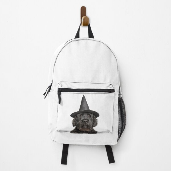 Item preview, Bouviers des Flandres Dog Wearing Halloween Witch Hat designed and sold by LazyOwlStore.