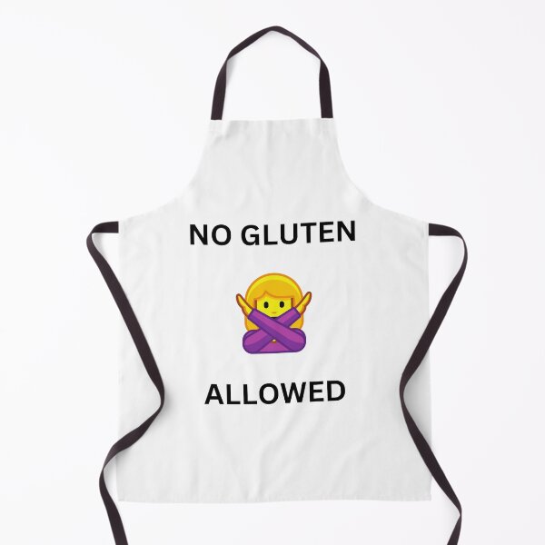 Item preview, No Gluten Allowed – Bold Gluten Free Girl with Crossed Arms Emoji Style Graphic designed and sold by My Gluten Free Life UK.