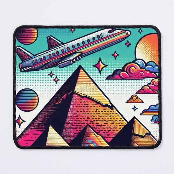 Item preview, pop art style ancient egypt pyramids designed and sold by Dogandesighn.