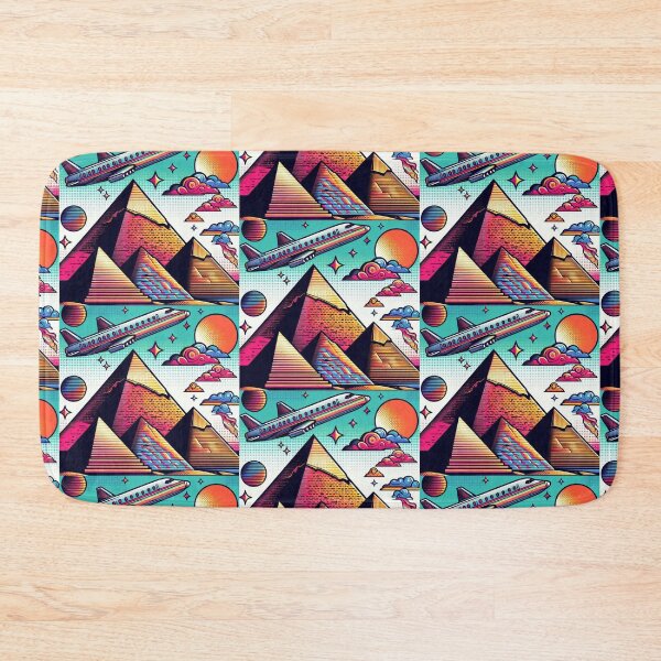 Item preview, pop art style ancient egypt pyramids designed and sold by Dogandesighn.