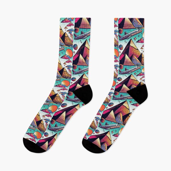 Item preview, pop art style ancient egypt pyramids designed and sold by Dogandesighn.