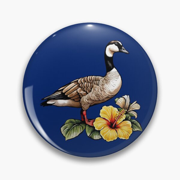 Item preview, Hawaiian Goose With Yellow Hibiscus Flower designed and sold by taiche.
