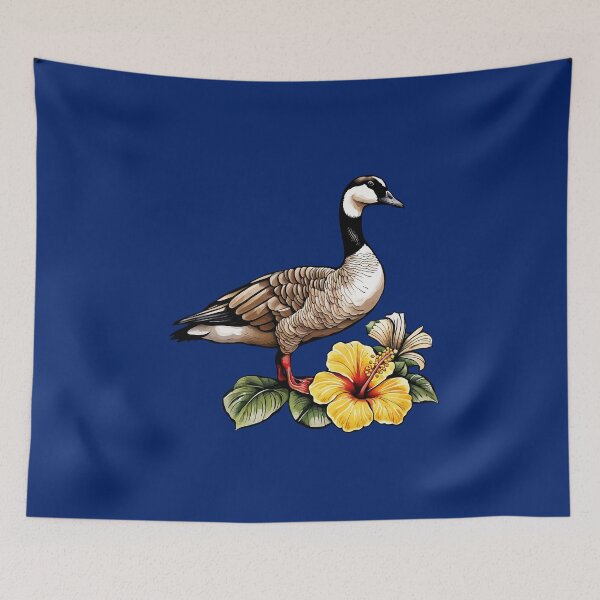 Item preview, Hawaiian Goose With Yellow Hibiscus Flower designed and sold by taiche.